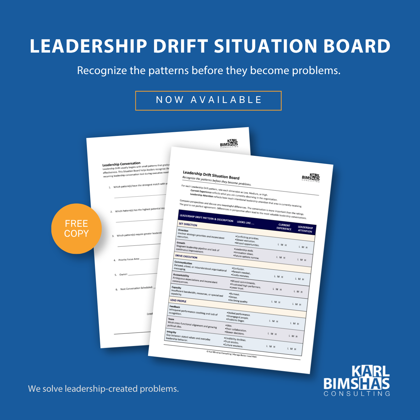 Leadership Drift Situation Board
